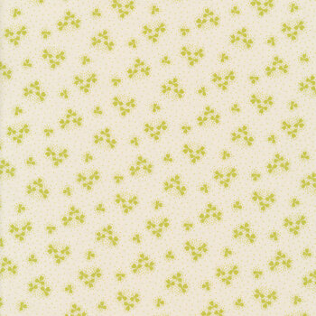Lucky Charms A-410-L White Shamrock by Andover Fabrics
