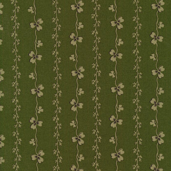 Lucky Charms A-411-G Green Clover Stripe by Andover Fabrics