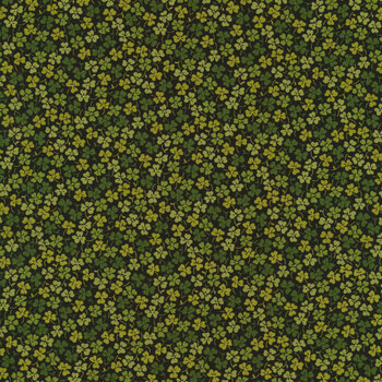 Lucky Charms A-414-K Black Clover Field by Andover Fabrics