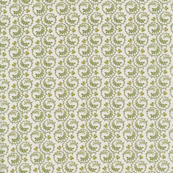 Lucky Charms A-415-L White Shamrock Swirl by Andover Fabrics