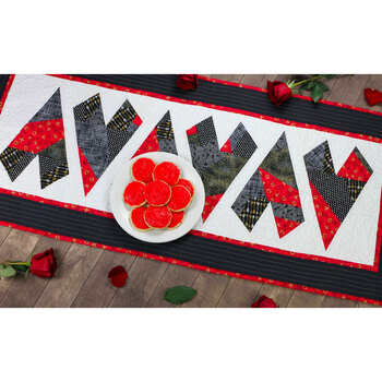 Crazy Hearts Table Runner Pattern