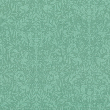 Pretty Purple Petals R210368D Turquoise by Laura Berringer for Marcus Fabrics