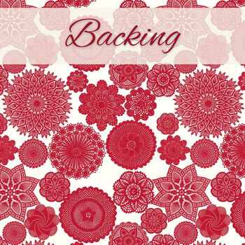  Hello March Quilt Kit - Red Hot Backing 3-5/8 Yards