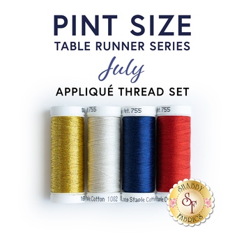  Pint Size Table Runner Series Kit - July - 4pc Thread Set