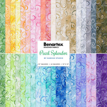 Pearl Splendor  10x10's by Kanvas Studio for Benartex
