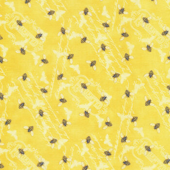 In Bloom 33885-559 Bee Toss Yellow by Wilmington Prints REM