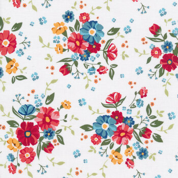 Forget-Me-Not 53008-2-White by Windham Fabrics REM