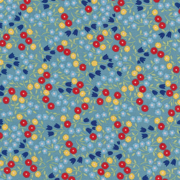 Forget-Me-Not 53011-8-Slate by Windham Fabrics