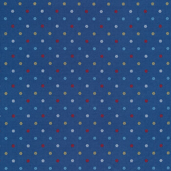 Forget-Me-Not 53014-4-Navy by Windham Fabrics REM #2