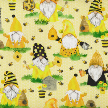 Home Is Where My Honey Is CD1849-Yellow by Timeless Treasures