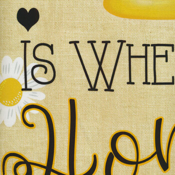 Home Is Where My Honey Is CD1847-Beige Panel by Timeless Treasures