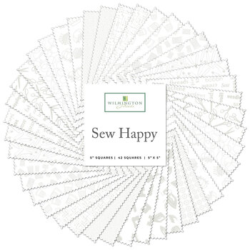 Essentials Sew Happy  5 Karat Gems by Wilmington Prints