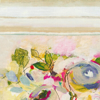Blush Y3696-139 Pale Khaki Panel by Sue Zipkin for Clothworks