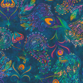 Eclectica 29193-Q Large Paisley by Dan Morris for Quilting Treasures Fabrics
