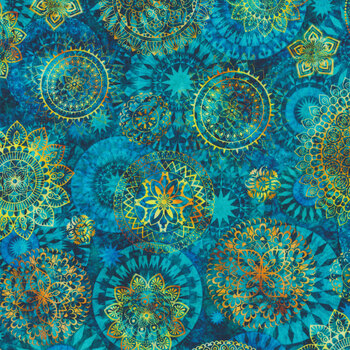 Eclectica 29195-O Peacock Ombre Damask by Dan Morris for Quilting ...