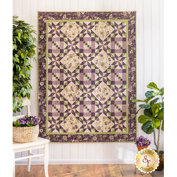 SAMPLE - Fresh Cut Roses Quilt - Purple Passion