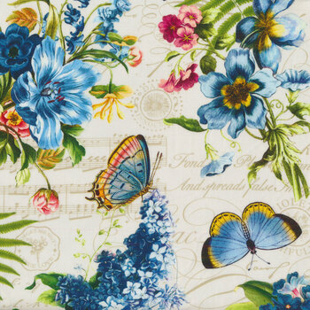 Something Blue DP25079-11 by Tina Higgins for Northcott Fabrics
