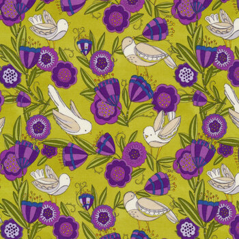 Pansy's Posies 48722-17 Leaf by Robin Pickens for Moda Fabrics REM