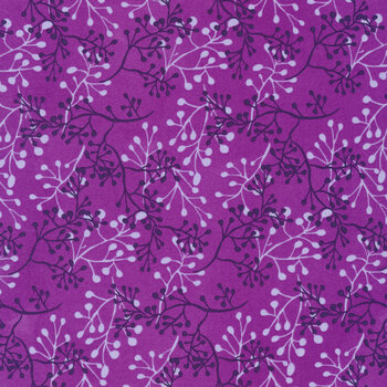Pansy's Posies 48724-24 Plum by Robin Pickens for Moda Fabrics