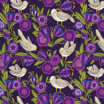 Pansy's Posies 48722-15 Amethyst by Robin Pickens for Moda Fabrics