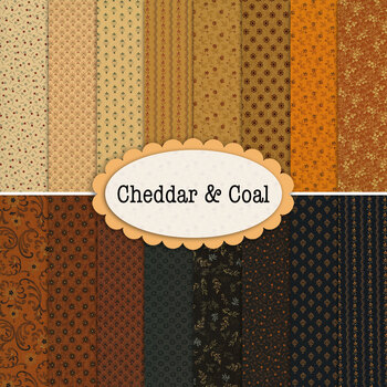 Cheddar & Coal  16 FQ Set by Pam Buda for Marcus Fabrics