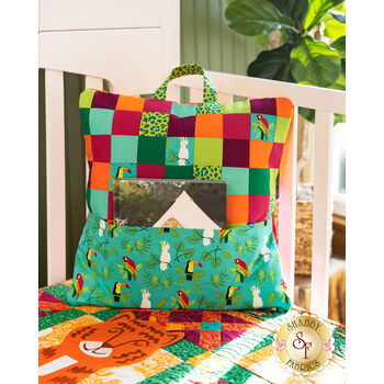 SAMPLE - Patchwork Reading Pillow - Jungle Paradise