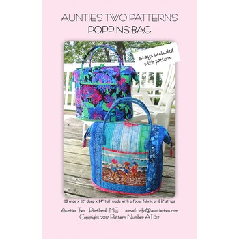 Poppins Bag Pattern - Includes Stays by Aunties Two Patterns