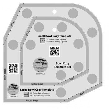 Creative Grids Bowl Cozy Template Set - #CGRBOWLS