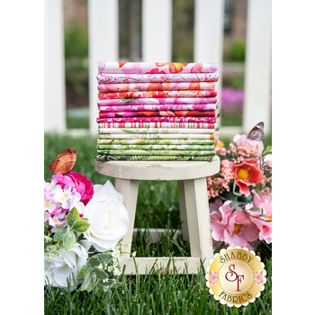 Floral Fantasy  15 FQ Set - Pink Set by Michael Miller Fabrics