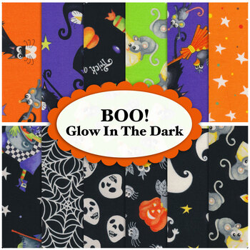 Boo! Glow In The Dark  12 FQ Set by Henry Glass