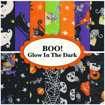 Boo! Glow In The Dark  14 FQ Set by Henry Glass Fabrics