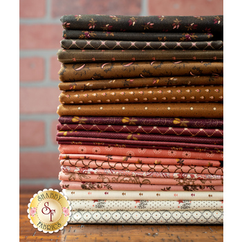 Chocolate Covered Cherries  22 FQ Set by Kim Diehl for Henry Glass Fabrics