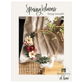 Spring Blooms Hoop Wreath Pattern PDF DOWNLOAD