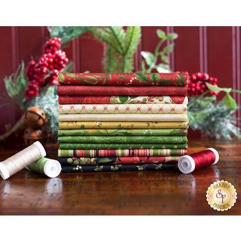 Holiday Foliage  12 FQ Set by Marcus Fabrics