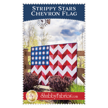 Strippy Stars Chevron Flag Pattern