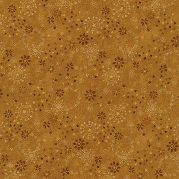 Froth and Bubble 2931-33 Caramel by Janet Rae Nesbitt for Henry Glass Fabrics
