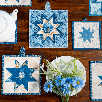 Quilted Star Hot Pads - Perfect Union - SET OF 6 SAMPLES