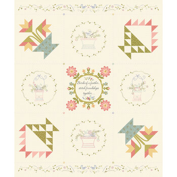 Birds of a Feather R560400D-CREAM Panel by Marcus Fabrics