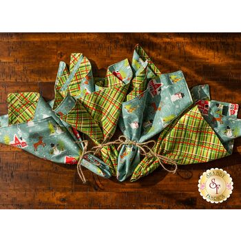 Cloth Napkins - Snowed In - SET OF 4 SAMPLES