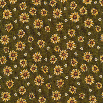 A Wooly Autumn 13057-44 Green by Benartex