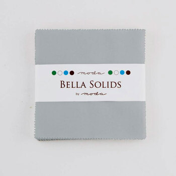Bella Solids  Charm Pack Steel - 9900PP-184 by Moda Fabrics