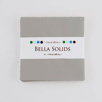 Bella Solids  Charm Pack Silver - 9900PP-183 by Moda Fabrics