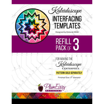 Kaleidoscope Interfacing Template - 3pk