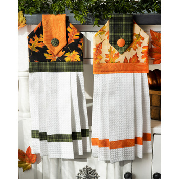Hanging Towels - Autumn Elegance - SET OF 2 SAMPLES