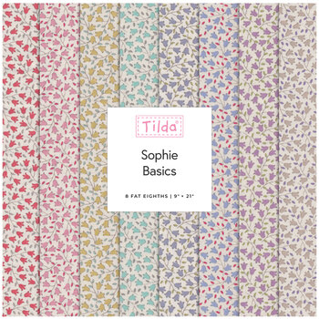 Tilda Sophie Basics  8 Fat Eighth Set by Tone Finnanger for Tilda