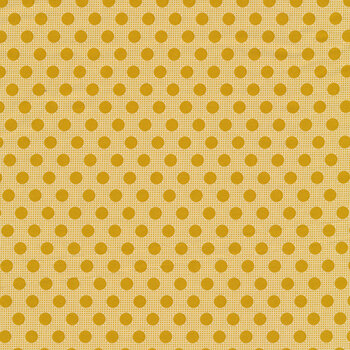 Tilda Medium Dots Basics TIL130029 Flaxen Yellow by Tone Finnanger for Tilda