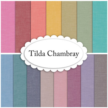 Tilda Chambray Basics  15 Fat Eighth Set by Tone Finnanger for Tilda