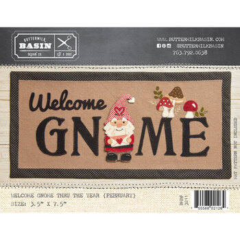 Welcome Gnome Thru the Year Pattern - February