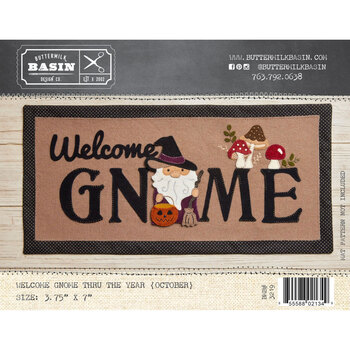 Welcome Gnome Thru the Year Pattern - October