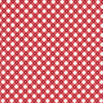 Gingham Picnic GP21211-Napkin Red by Poppie Cotton